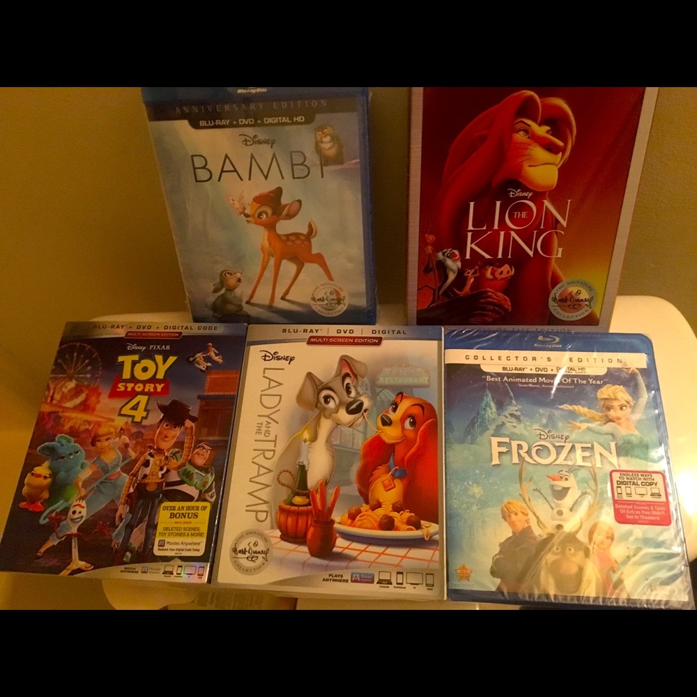 Disney BluRay Dvds